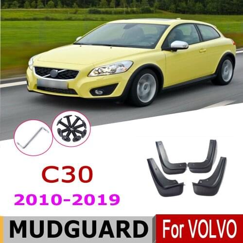 Mud flaps For Volvo C30 Mudguards Fender 2019-2010 Mud flap splash Guard Fender Mudguard car accessories Front Rear 4 pcs 2018