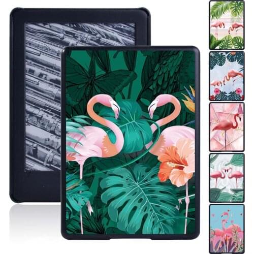 Flamingo Pattern Cover For Kindle Paperwhite 1 5th/2 6th/3 7th/4 10th/Kindle 10th Gen 2019/8th Gen 2016 Tablet Back Shell+Stylus