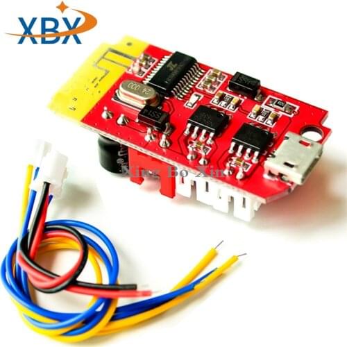 CT14 Micro 4.2 Stereo Bluetooth Power Amplifier Board Module 5VF 5W+5W Mini with Charging Port for Refitting Idle Sound Box