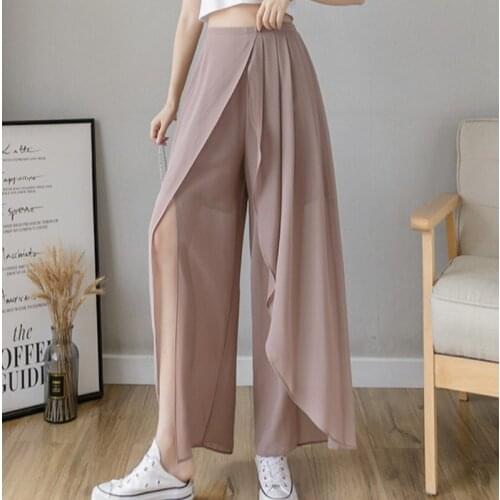 Cheap wholesale 2021 spring summer autumn new fashion casual Popular long women Pants woman female OL wide leg pants Py1498