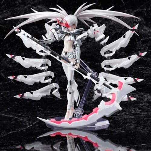 Anime Black Rock Shooter THE GAME White Rock Shooter Action Figure Movable 15cm PVC Collection Model Dolls Toys for Boys Gifts