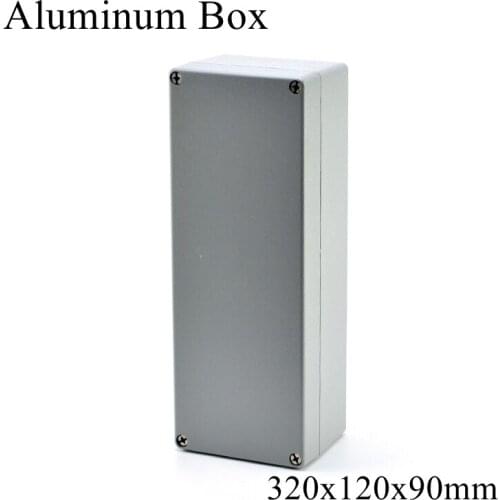 FA38 320x120x90mm IP65 Waterproof Aluminum Junction Box Electronic Terminal Sealed Diecast Metal Enclosure Case Connector