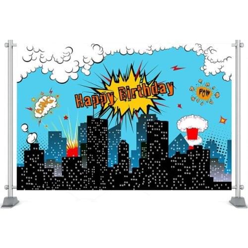 City Buildings Photography Backdrops Birthday Party Kids Children Photo Background Photocall Photo Studio