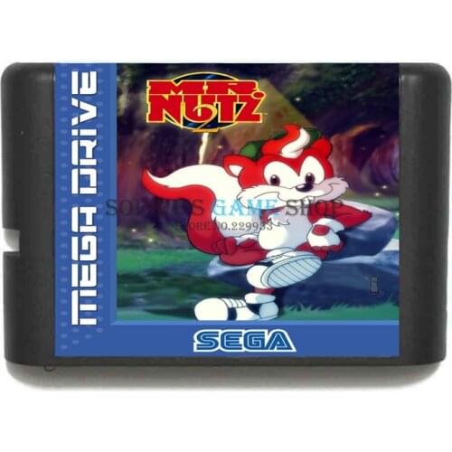 Mr Nutz 2 Game Cartridge Newest 16 bit Game Card For Sega Mega Drive / Genesis System
