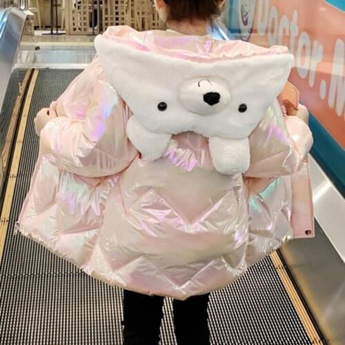 New Winter Jacket Girls Kids Glossy cotton-padded Children Girls Winter Coat WT007