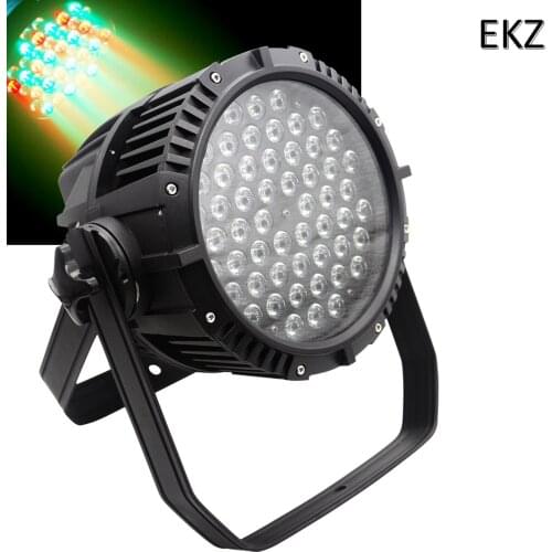 Lot High Quality 54x3W RGBW Waterproof LED Par 64 Light,DMX 8Channels,Led Par Cans 54Pcs Waterproof IP 65 Rank Stage Light