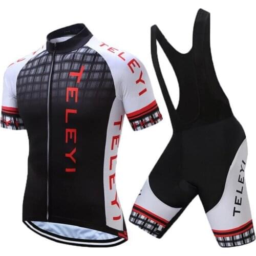 Fashion Cycling Clothing Men 2021 Summer Mountain Bike Clothes Set Wear Pro Bicycle Jersey Kit Dress Sports BIB Pants MTB Suit