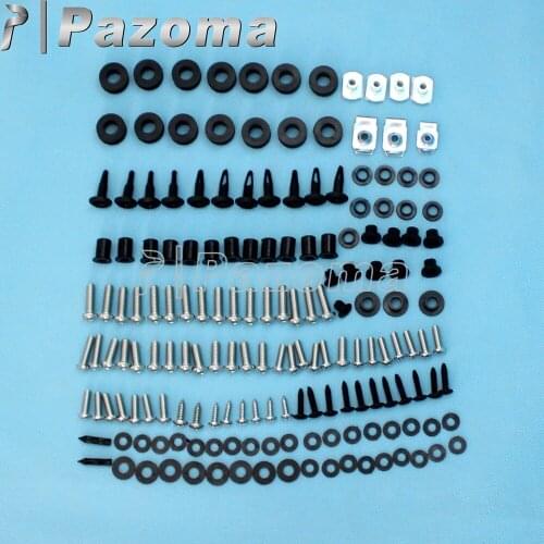 Motorcycle Stainless Steel Fairing Bolt Screw Nuts Fastener Washers Kit for Honda CBR600RR 2005-2006