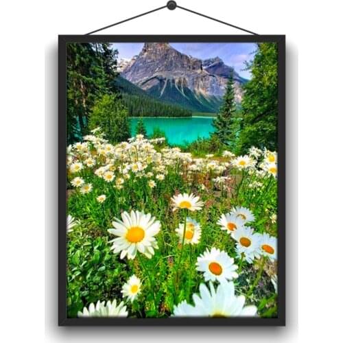 5D DIY Full Circle Diamond Embroidery Kit "Field Scenery" Home Handmade Crafts Decorations Hanging Paintings Decoration Gifts