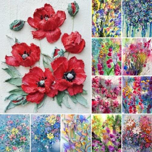 5D DIY Diamond Painting Bouquet Rhinestone Art Picture Cross Stitch Kit Full Diamond Embroidery Mosaic Home Decoration Gift