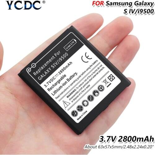 2800mAh Rechargeable Battery No NFC For Samsung GALAXY S4 SIV I9500 I9505 I9506 L720 I545 Lithium Polymer Internal Batteries