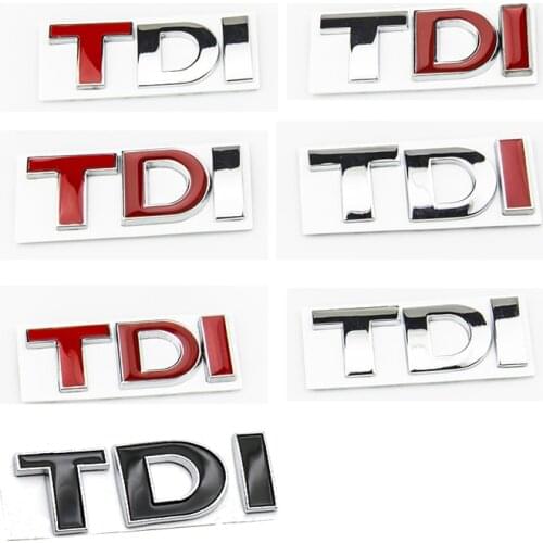 Suitable for car stickers TDI monogram decoration 3D stereo car stickers for VW Golf JETTA PASSAT MK4 MK5 MK6