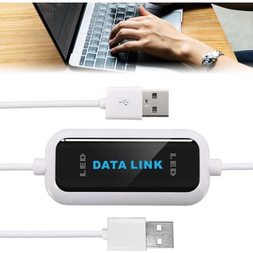Suitable For PC to PC USB2.0 Data Cable Link Fast Transmission Charging Cord for Laptop Smart USB 2.0 Connection Cable Data Link