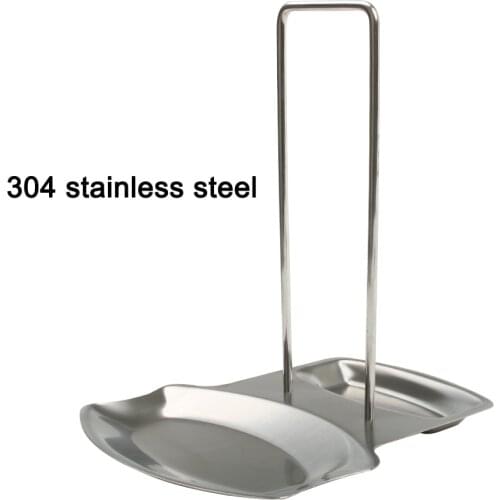 Stainless Steel Pot Lid Shelf Cooking Storage Pan Cover Lid Spoon Holder Rack Stand Pot Lid Shelf SS 304 Kitchen Gadgets