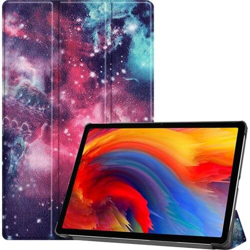 PU Leather Shockproof Case for Lenovo Xiaoxin Pad Plus TB-J607F Cute Hard Cover Stand Holder