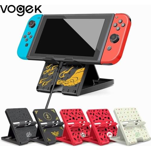 Vogek Adjustable Nintend Switch Console Storage Stand Nintendoswitch Bracket Nitendo Switch Lite Base for Nintendo Switch/Lite