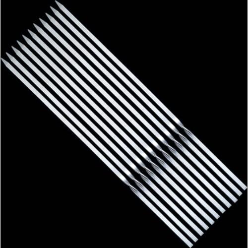 6/10/12PCS Stainless Steel BBQ Skewer Shish Kabob Fork Grill Metal Barbecue Needle Stick Outdoor Camping Accessories 30cm/11.81"