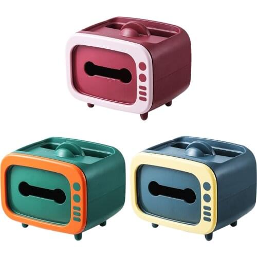Retro Tissue Box for Living Room Bedroom Bathroom Office Bar Decoration