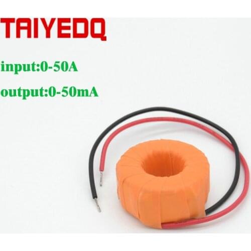 1PCS current transformer ratio 1000/1 input 0-50A output 0-50mA Coil CT Sensor