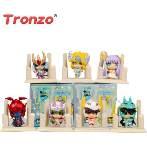 Tronzo 7PCS/Set Saint Seiya Athena Bronze Saint Pegasus Phoenix 12 Gold Taurus Gemini Aquarius Action Figure Model Toys Gift