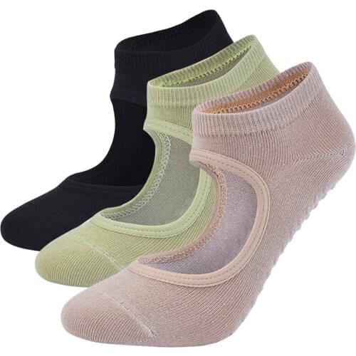 Women Socks Anti-Slip Quick-Dry Damping Pilates Ballet Socks Good Grip For Women Cotton Socks