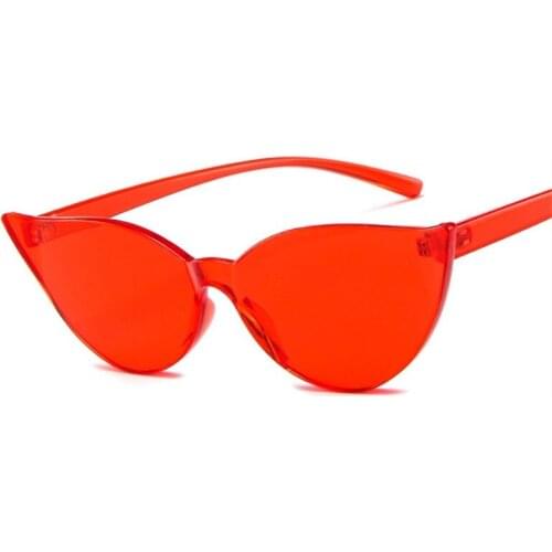 Vintage Cat Eye Women Sunglasses PC Frame Resin Lens UV400 Eyewear Glasses