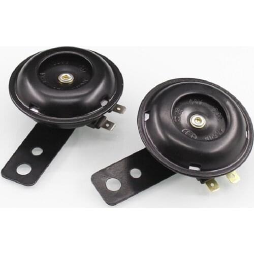 General Motorcycle Electric Horn Kit Waterproof Round Speaker Loud Electric Horn Suitable for Bicycle Scooter 12V 48V 60V 105dB