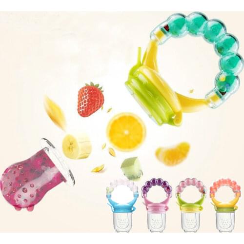 Fresh Food Nibbler Baby Pacifiers Feeder Kids Fruit Feeder Nipples Feeding Safe Baby Supplies Nipple Teat Pacifier Bottles