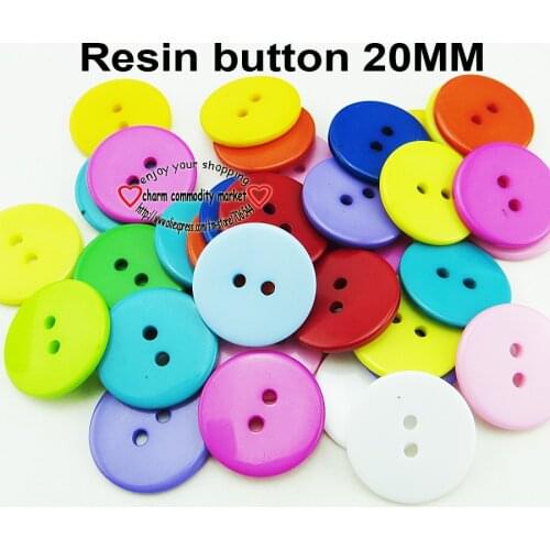 100PCS 20MM MIXED SHIRT round resin buttons coat boots sewing clothes accessories R-264