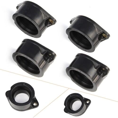 4Pcs/Set Motorcycle Carburetor Intake Manifold Interface Adapter Joint Boot For Kawasaki ZN1100 LTD Shaft 1984 1985 16065-1131