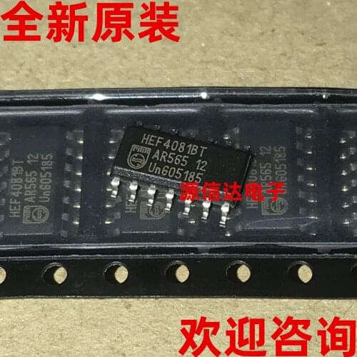 New original HEF4081BT SOP-14 4-way 2-input and gate logic chip