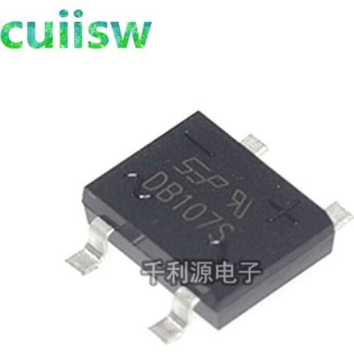 50PCS SMD DB107 DB107S 1A 1000V Single Phases Diode Rectifier Bridge