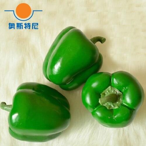 6pcs green color High imitation fake artificial Chili vegetable&artificial plastic fake simulated Chili vegetable model