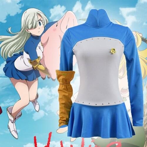 Anime Comic The Seven Deadly Sins Revival of the Commandments Cosplay Costumes Liones Elizabeth Cosplay Costume Uniforms Dresses