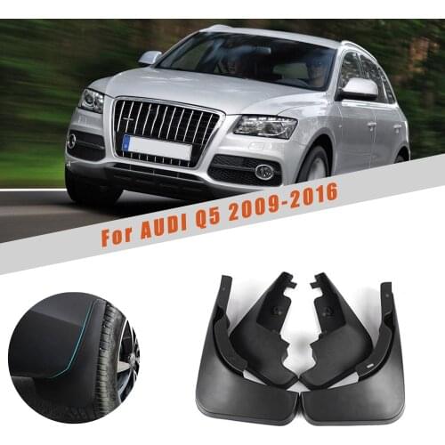 Car Mud Guards For Audi Q5 2009-2012 2013 2014 2015 2016 Front Rear Splash Guards Over Fender Kit Car Styling Fender Accessories