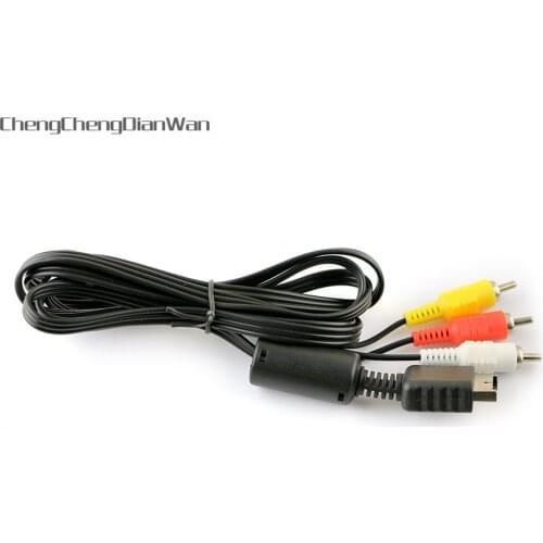 ChengChengDianWan high quality 1.8M Audio Video AV Cable for PS2 AV Cord for PS3 10pcs/lot