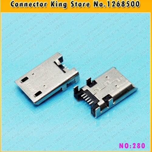 ChengHaoRan 2pcs/lot New Micro 5-pin USB Jack Connector micro usb charging port For ASUS MEMO PAD HD 8 ME180A K00L,MC-280