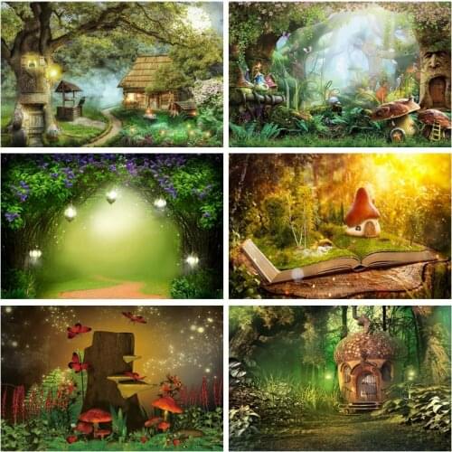 Yeele Dreamy Scenery Baby Birthday Backdrop Photocall Wonderland Jungle Flower Photography Background Photo Studio Photozone