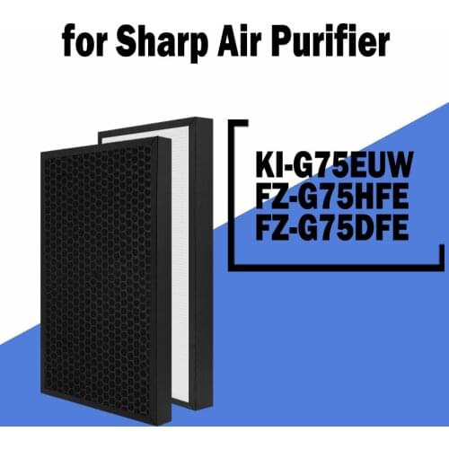 FZ-G75HFE FZ-G75DFE H13 Hepa Activated Carbon Filter for Sharp Cleaner KI-G75EUW