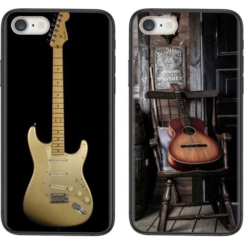 Guitar Blue Music Note Electric Bass For Huawei P50 P40 P30 Lite P Smart Z 2019 2020 2021 Protector Phone Skin Case Stores