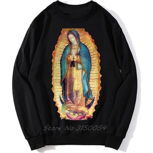 Our Lady Of Guadalupe Tilma Replica hoodie Guadalupe Our Lady Of Guadalupe Marian Apparition Blessed Virgin Mary Hoodies Men