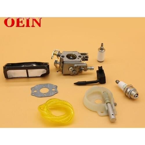 Carburetor Oil Pump Air Fuel Filter Hose Gasket Fit For Husqvarna 142 141 137 136 36 41 Chainsaw Zama C1Q-W29E, Walbro WT-834