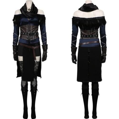 Yennefer Cosplay Costume Top Skirt Outfits Halloween Carnival Suit