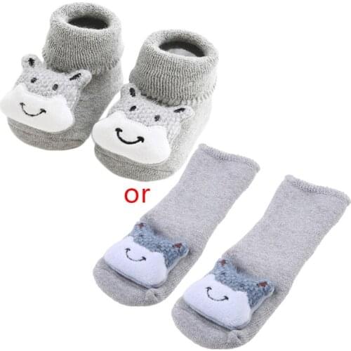 Terry thickened doll cartoon dispensing non-slip baby children floor socks toddler socks newborn socks