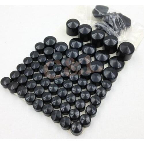 Motorcycle Black Bolts Toppers Caps For 1991-2012 Harley Dyna Glide Twin Cam