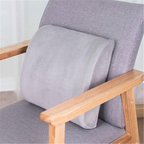 Soft Waist Cushion Washable Memory Foam Seat Cushion Lumbar Support Pillow Household Back Massager Office Backrest Car Chair Pad