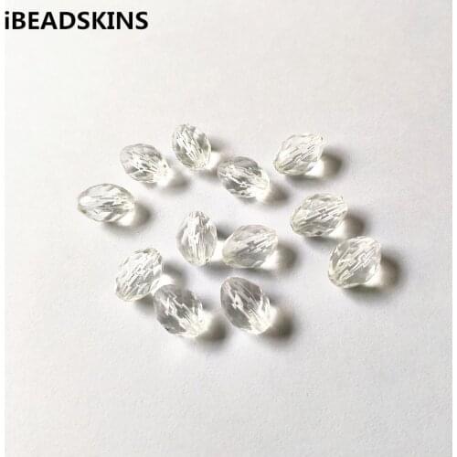 New arrival! 13x9mm 780pcs/lot Clear acrylic Faceted Egg shape beads for Necklace,Earrings parts,hand Made Jewelry DIY