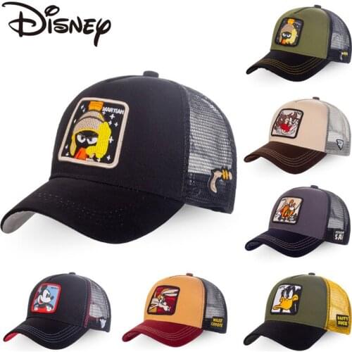 New Brand Anime Cartoon Mickey DONALD Duck Snapback Cotton Baseball Cap Men Women Hip Hop Dad Mesh Hat Trucker Hat Dropshipping