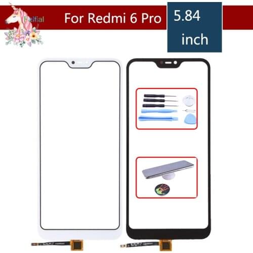 Original For Xiaomi Redmi 6 Pro 6PRO Mi A2 Lite Touch Screen Digitizer Touch Panel Sensor Front Outer Glass Touchscreen 5.84"