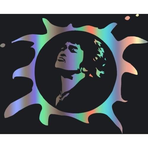USSR Singer Star Viktor Tsoi Reflective Vinyl Car Decal Waterproof Stickers on Car Truck Rear Window 18CM*15CM